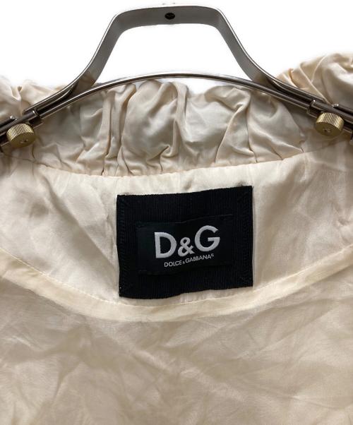 DOLCE & GABBANA（ドルチェ＆ガッバーナ）DOLCE & GABBANA (ドルチェ＆ガッバーナ) リボン付きスプリングコート ベージュ サイズ:38の古着・服飾アイテム