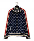 GUCCIグッチ）の古着「GGジャカード コットン ジャケット」｜ネイビー