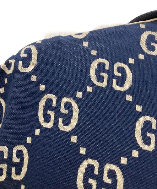 GUCCI（グッチ）GUCCI (グッチ) GGジャカード コットン ジャケット ネイビー サイズ:Lの古着・服飾アイテム
