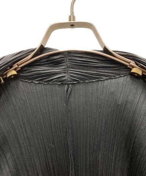 PLEATS PLEASE（プリーツプリーズ）PLEATS PLEASE (プリーツプリーズ) プリーツカーディガン ブラック サイズ:3の古着・服飾アイテム