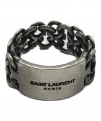 Saint Laurent Parisサンローランパリ）の古着「エングレーブチェーンリング」｜シルバー
