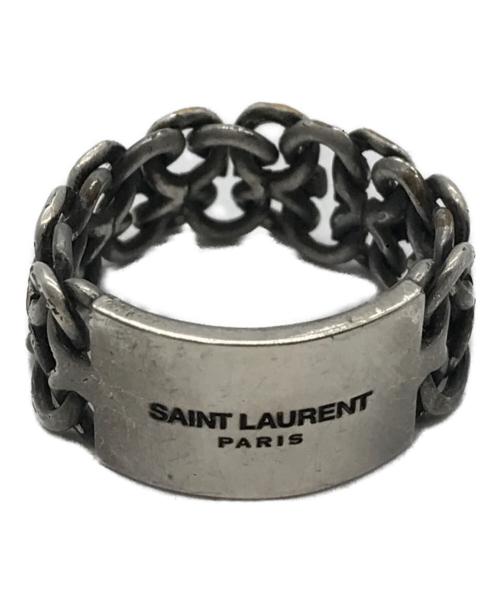 Saint Laurent Paris（サンローランパリ）Saint Laurent Paris (サンローランパリ) エングレーブチェーンリング シルバー サイズ:21号の古着・服飾アイテム