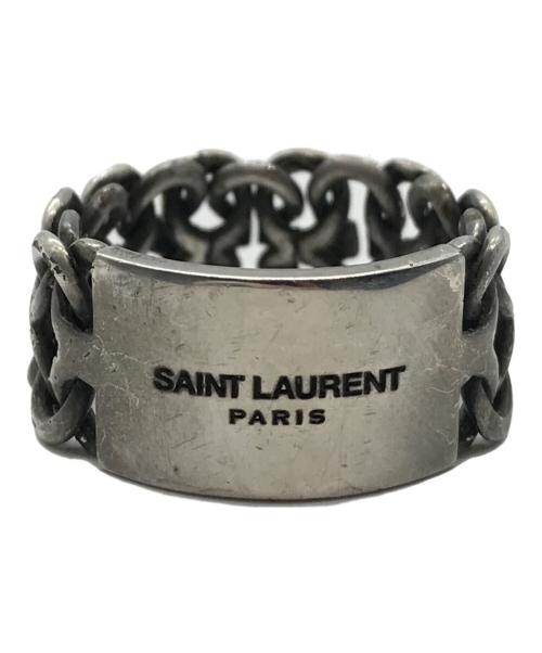 Saint Laurent Paris（サンローランパリ）Saint Laurent Paris (サンローランパリ) エングレーブチェーンリング シルバー サイズ:21号の古着・服飾アイテム