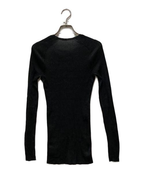 CHAOS（カオス）Chaos (カオス) シルクリブカットソー ブラック サイズ:FREEの古着・服飾アイテム