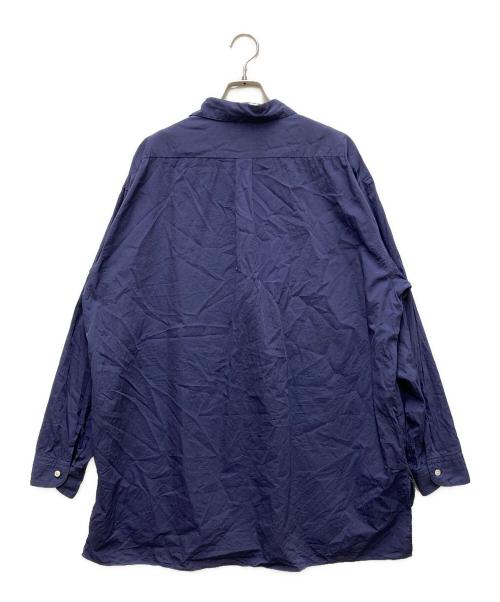 BLURHMS（ブラームス）blurhms (ブラームス) ハーフジップシャツ ネイビー サイズ:3の古着・服飾アイテム