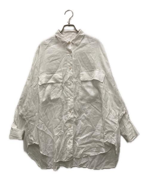 SACRA（サクラ）SACRA (サクラ) ZEPHYR LINEN CLOTH SHIRT ホワイト サイズ:38の古着・服飾アイテム