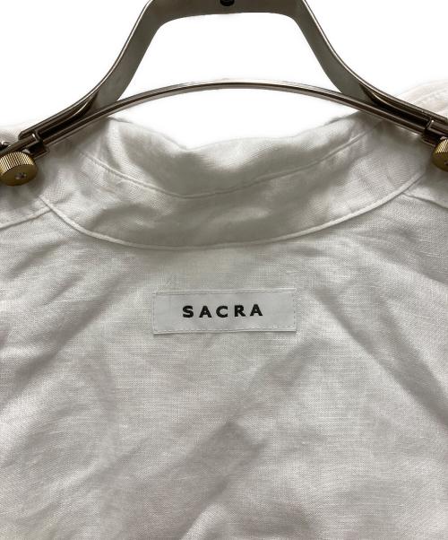 SACRA（サクラ）SACRA (サクラ) ZEPHYR LINEN CLOTH SHIRT ホワイト サイズ:38の古着・服飾アイテム