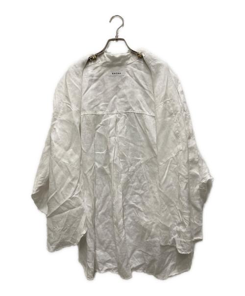 SACRA（サクラ）SACRA (サクラ) ZEPHYR LINEN CLOTH SHIRT ホワイト サイズ:38の古着・服飾アイテム