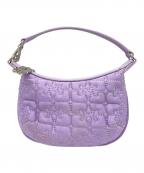 GANNIガニー）の古着「BUTTERFLY MINI FLAT COSMETIC POUCH SATINミニポーチ」｜パープル