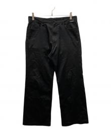 BALENCIAGA（バレンシアガ）の古着「cotton flare slacks」｜ブラック