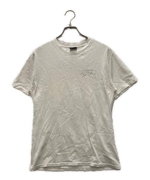 stussy（ステューシー）stussy (ステューシー) 00’s RASTA PEACE TEE ホワイト サイズ:Sの古着・服飾アイテム