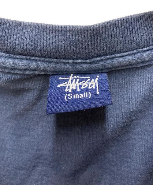 stussy（ステューシー）stussy (ステューシー) 90-00’s ハイビスカス スカルTシャツ ネイビー サイズ:Sの古着・服飾アイテム