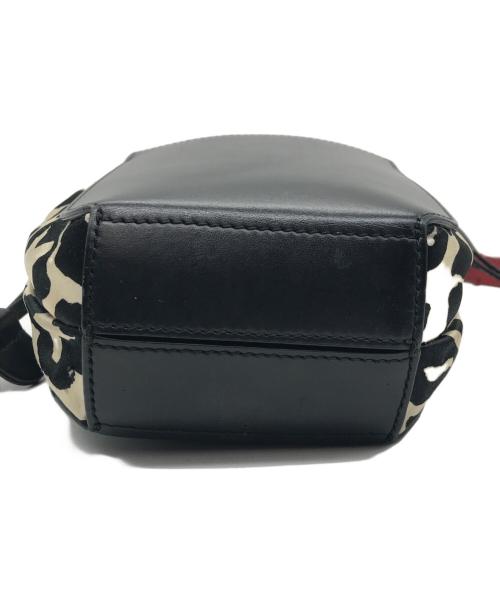 MARNI（マルニ）MARNI (マルニ) gusset leopard-print shoulder bag ブラック×ベージュの古着・服飾アイテム