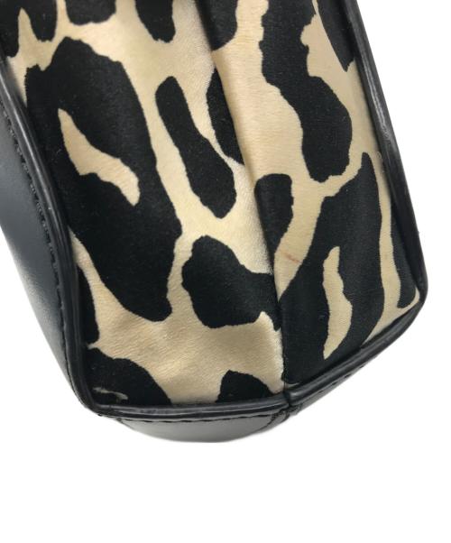 MARNI（マルニ）MARNI (マルニ) gusset leopard-print shoulder bag ブラック×ベージュの古着・服飾アイテム
