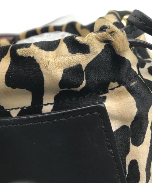 MARNI（マルニ）MARNI (マルニ) gusset leopard-print shoulder bag ブラック×ベージュの古着・服飾アイテム