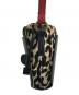 中古・古着 MARNI (マルニ) gusset leopard-print shoulder bag ブラック×ベージュ：20000円