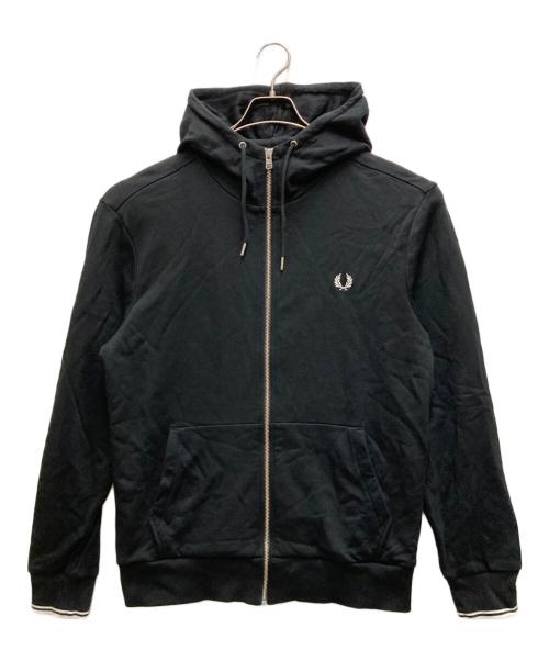 FRED PERRY（フレッドペリー）FRED PERRY (フレッドペリー) ジップアップパーカー ブラック サイズ:Lの古着・服飾アイテム