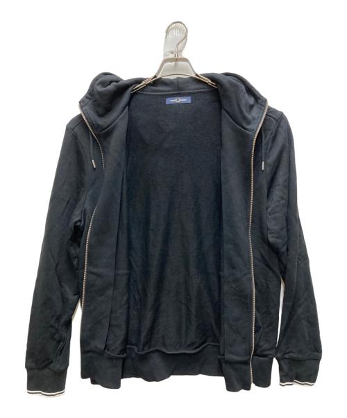 FRED PERRY（フレッドペリー）FRED PERRY (フレッドペリー) ジップアップパーカー ブラック サイズ:Lの古着・服飾アイテム