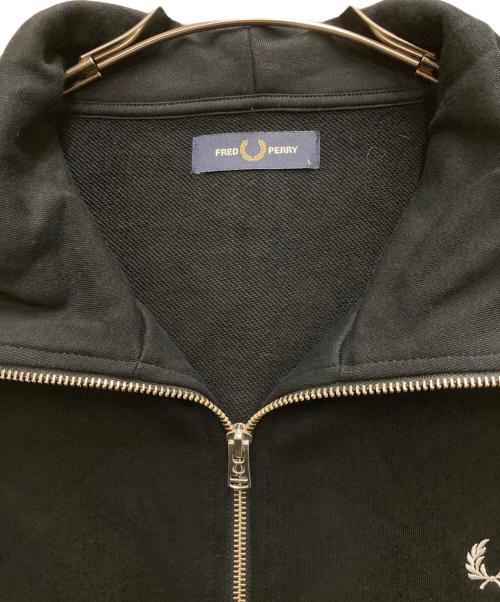 FRED PERRY（フレッドペリー）FRED PERRY (フレッドペリー) ジップアップパーカー ブラック サイズ:Lの古着・服飾アイテム