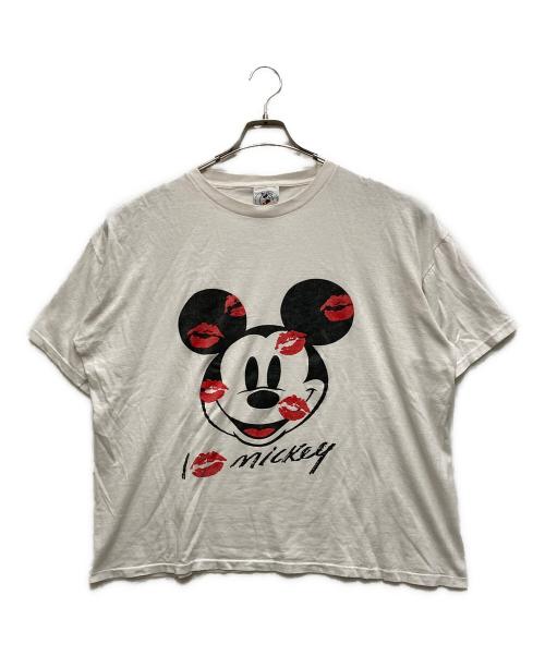 MICKEY & CO.（ミッキーアンドコウ）MICKEY & CO. (ミッキーアンドコウ) 90s ミッキープリントTシャツ ホワイト サイズ:FREEの古着・服飾アイテム