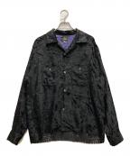 Needlesニードルズ）の古着「C.O.B.One-up Shirt Burnout Velvet」｜ブラック