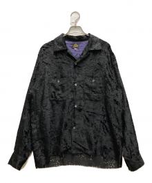 Needles（ニードルズ）の古着「C.O.B.One-up Shirt Burnout Velvet」｜ブラック