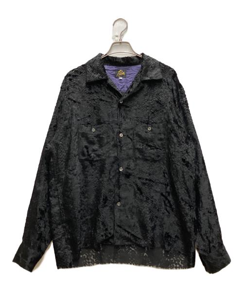 Needles（ニードルズ）Needles (ニードルズ) C.O.B.One-up Shirt Burnout Velvet ブラック サイズ:Mの古着・服飾アイテム