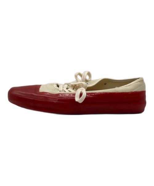 FUMIKA UCHIDA（フミカウチダ）FUMIKA UCHIDA (フミカウチダ) CANVAS SNEAKERS ローカットスニーカー ホワイト×レッド サイズ:37の古着・服飾アイテム