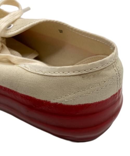 FUMIKA UCHIDA（フミカウチダ）FUMIKA UCHIDA (フミカウチダ) CANVAS SNEAKERS ローカットスニーカー ホワイト×レッド サイズ:37の古着・服飾アイテム