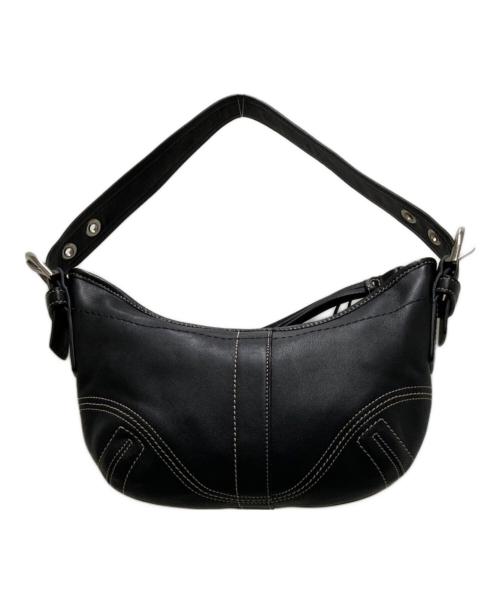COACH（コーチ）COACH (コーチ) ホーボー ワンショルダーバッグ ブラックの古着・服飾アイテム