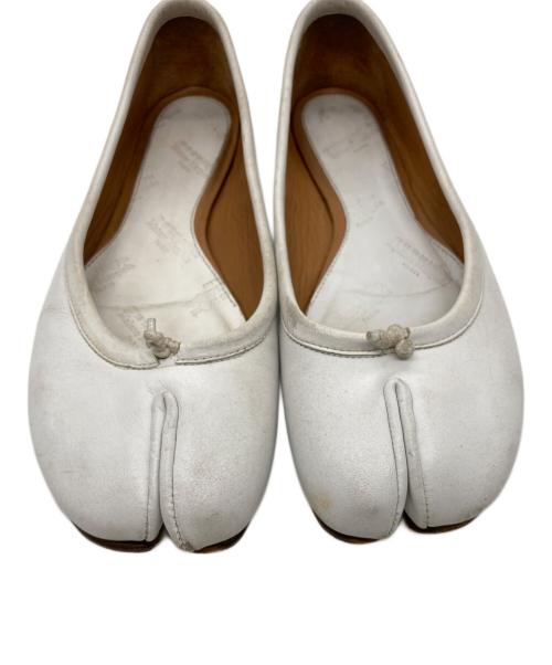 Maison Margiela（メゾンマルジェラ）Maison Margiela (メゾンマルジェラ) 足袋バレエシューズ ホワイト サイズ:35 1/2の古着・服飾アイテム