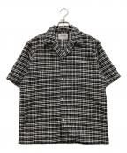 Carhartt WIPカーハート ワーク イン プログレス）の古着「S/S Kander Shirt」｜ブラック×ホワイト