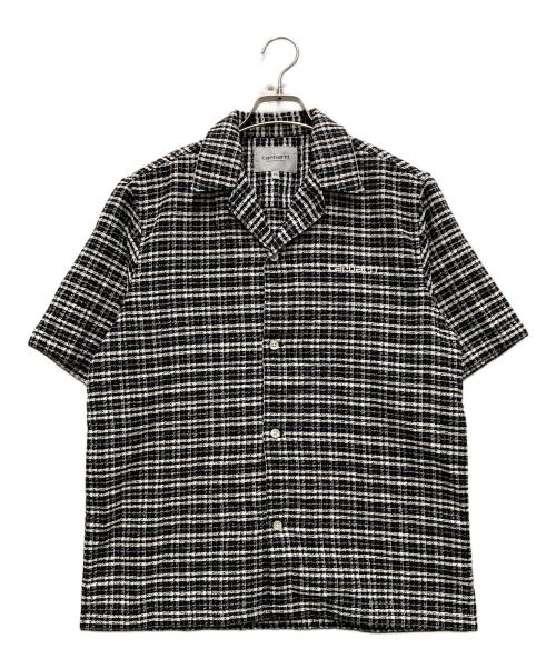 Carhartt WIP（カーハート ワーク イン プログレス）Carhartt WIP (カーハート ワーク イン プログレス) S/S Kander Shirt ブラック×ホワイト サイズ:XSの古着・服飾アイテム