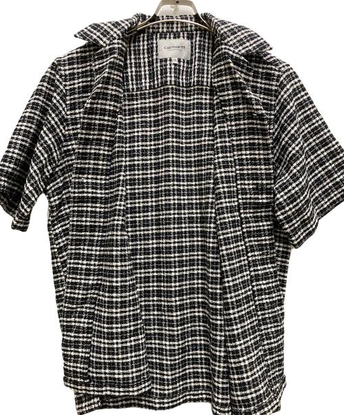 Carhartt WIP（カーハート ワーク イン プログレス）Carhartt WIP (カーハート ワーク イン プログレス) S/S Kander Shirt ブラック×ホワイト サイズ:XSの古着・服飾アイテム