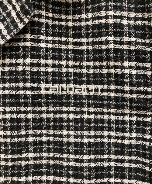 Carhartt WIP（カーハート ワーク イン プログレス）Carhartt WIP (カーハート ワーク イン プログレス) S/S Kander Shirt ブラック×ホワイト サイズ:XSの古着・服飾アイテム