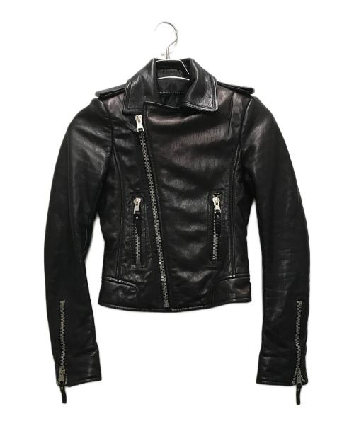 BALENCIAGA（バレンシアガ）BALENCIAGA (バレンシアガ) レザーダブルライダースジャケット ブラック サイズ:34の古着・服飾アイテム