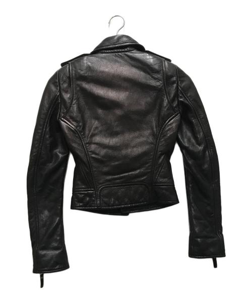 BALENCIAGA（バレンシアガ）BALENCIAGA (バレンシアガ) レザーダブルライダースジャケット ブラック サイズ:34の古着・服飾アイテム