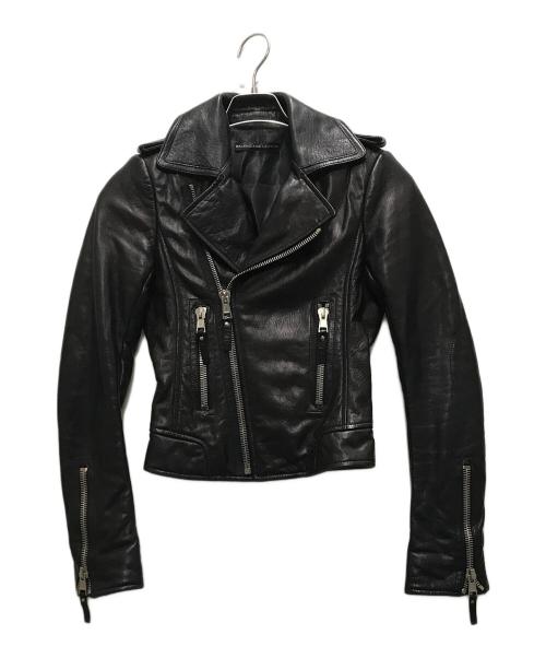 BALENCIAGA（バレンシアガ）BALENCIAGA (バレンシアガ) レザーダブルライダースジャケット ブラック サイズ:34の古着・服飾アイテム