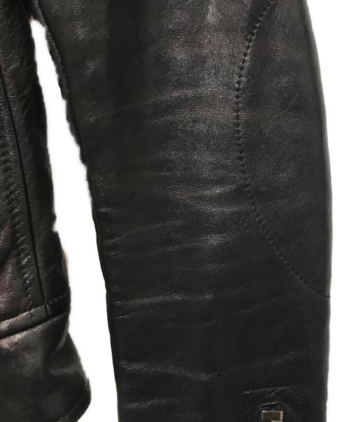 BALENCIAGA（バレンシアガ）BALENCIAGA (バレンシアガ) レザーダブルライダースジャケット ブラック サイズ:34の古着・服飾アイテム
