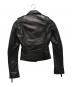 BALENCIAGA (バレンシアガ) レザーダブルライダースジャケット ブラック サイズ:34：50000円
