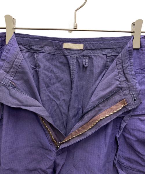 ULTERIOR（アルテリア）ULTERIOR (アルテリア) RAYON RIPSTOP MIL-SHORTS パープル サイズ:４の古着・服飾アイテム