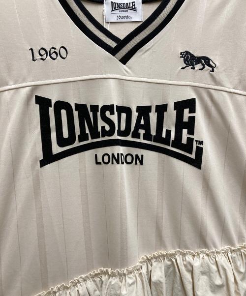 jouetie（ジュエティ）jouetie (ジュエティ) LONSDALE (ロンズデール) ユニフォームワンピース ベージュ サイズ:M 未使用品の古着・服飾アイテム