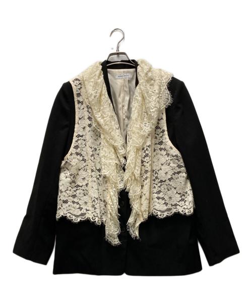 MAISON SPECIAL（メゾンスペシャル）MAISON SPECIAL (メゾンスペシャル) Lace Vest Single Jacket ブラック サイズ:ONE SIZEの古着・服飾アイテム
