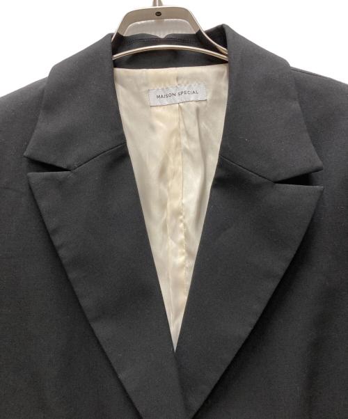 MAISON SPECIAL（メゾンスペシャル）MAISON SPECIAL (メゾンスペシャル) Lace Vest Single Jacket ブラック サイズ:ONE SIZEの古着・服飾アイテム