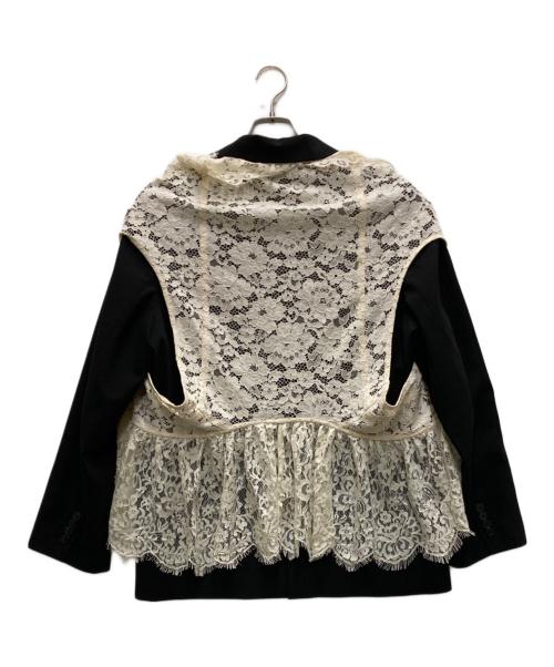 MAISON SPECIAL（メゾンスペシャル）MAISON SPECIAL (メゾンスペシャル) Lace Vest Single Jacket ブラック サイズ:ONE SIZEの古着・服飾アイテム