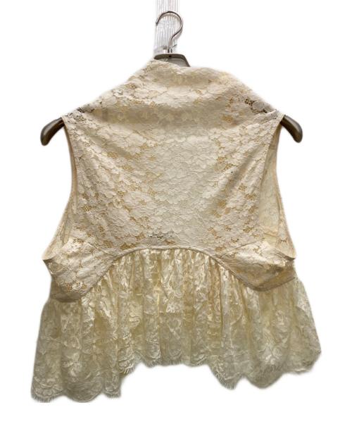 MAISON SPECIAL（メゾンスペシャル）MAISON SPECIAL (メゾンスペシャル) Lace Vest Single Jacket ブラック サイズ:ONE SIZEの古着・服飾アイテム
