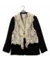 MAISON SPECIAL（メゾンスペシャル）の古着「Lace Vest Single Jacket」｜ブラック