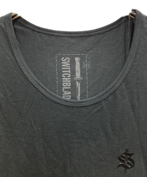 SWITCHBLADE（スイッチブレード）SWITCHBLADE (スイッチブレード) SB METALLIC LOGO T/TOP ブラック サイズ:Mの古着・服飾アイテム