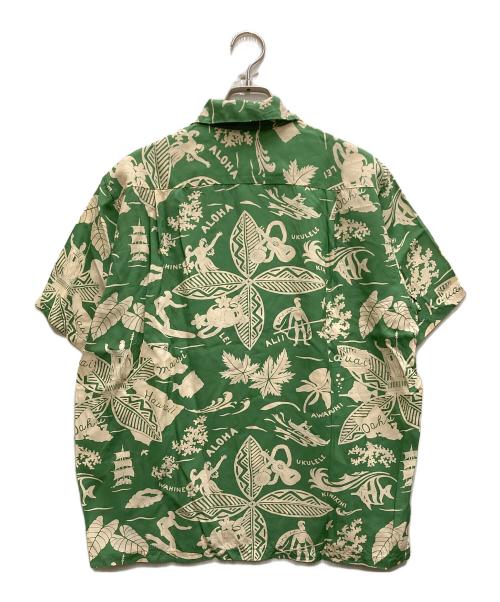 Sun Surf（サンサーフ）Sun Surf (サンサーフ) アロハシャツ グリーン サイズ:Mの古着・服飾アイテム
