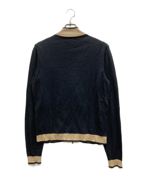ARMANI COLLEZIONI（アルマーニ コレツィオーニ）ARMANI COLLEZIONI (アルマーニ コレツィオーニ) ドライバーズニット ブラック サイズ:46の古着・服飾アイテム